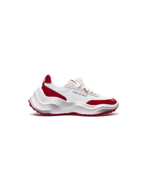 Womens Atlantis White & Haute Red Sneaker