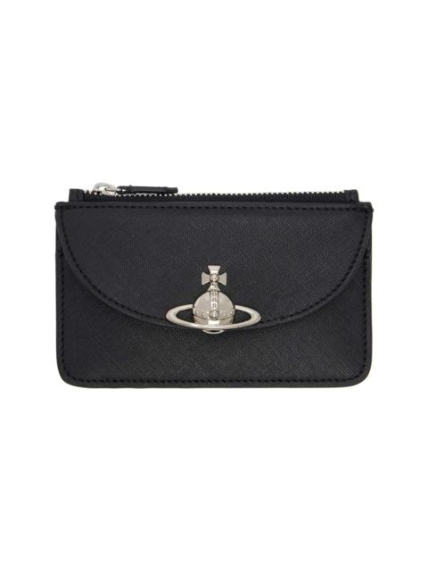 Black Half Moon Card Holder