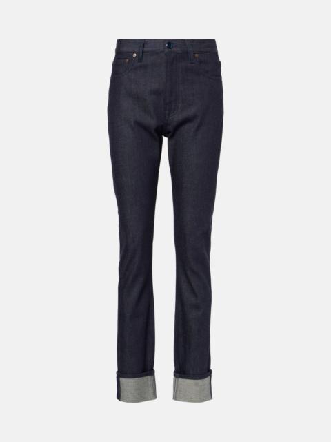 High-rise skinny jeans