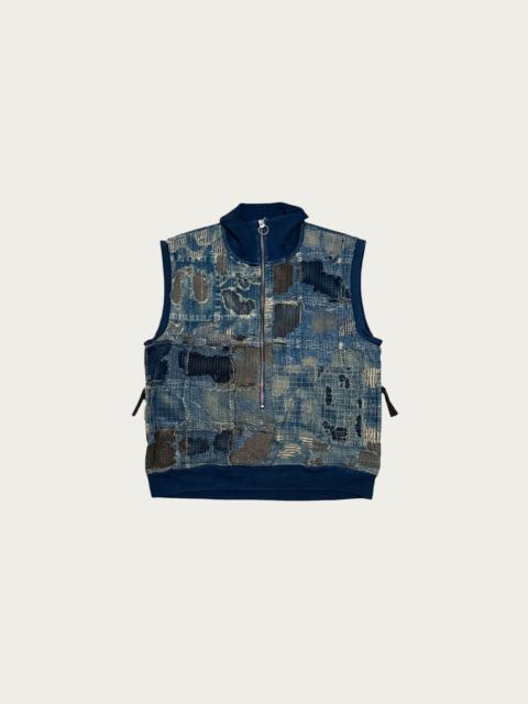 BOROxIDG SWT Half ZIP Vest - Indigo