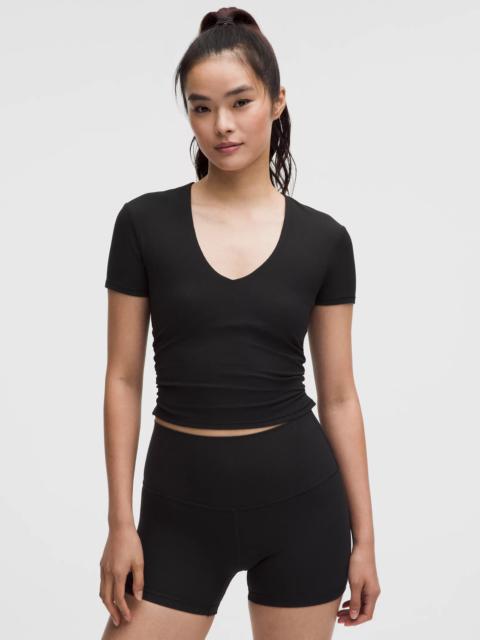 All It Takes Ribbed Nulu V-Neck T-Shirt *B–D Cups