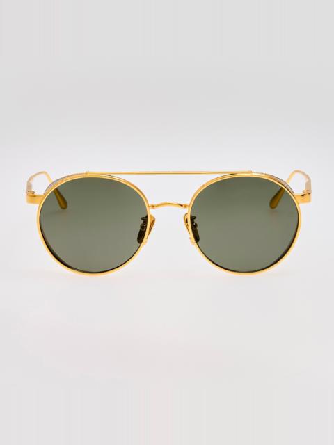 Conor Sunglasses in Black and Gold