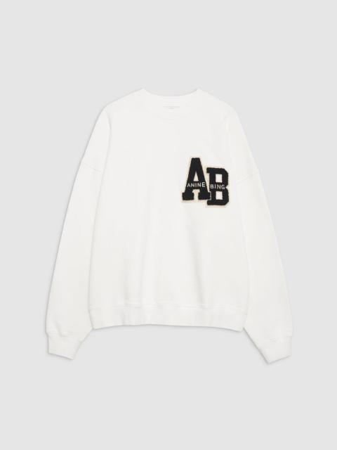 Miles Oversized Sweatshirt Letterman - Off White
