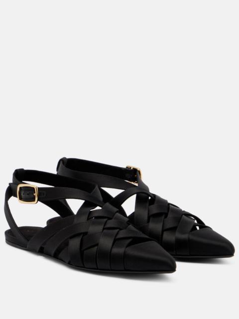 Silene satin sandals