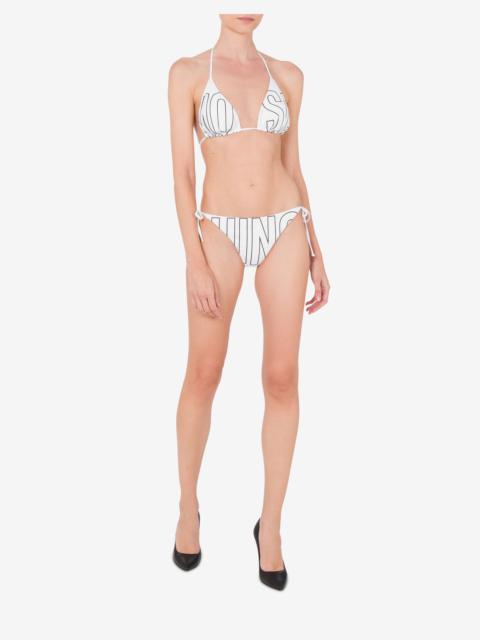 RUBBER LOGO TRIANGLE BIKINI TOP