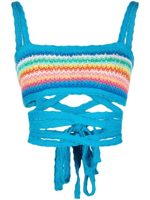 Over The Rainbow knitted bra