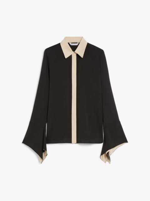 PIO Colour block silk shirt