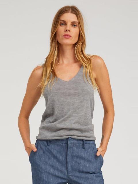 GREY CASHMERE CAMILLE TANK