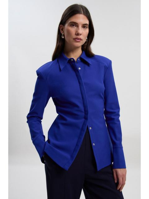 Ponte Power Shoulder Shirt
