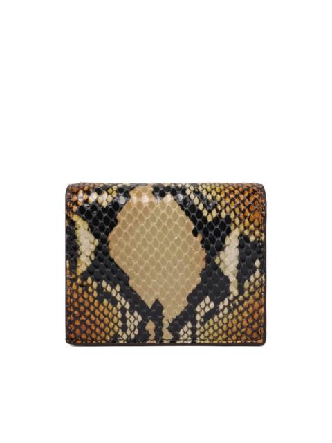 snakeskin-print wallet