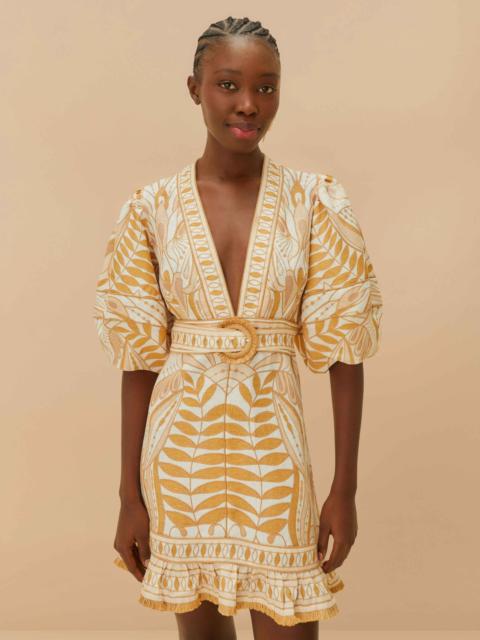 Off-White Lace Nature Lenzing™ Ecovero™ Euroflax™ Mini Dress