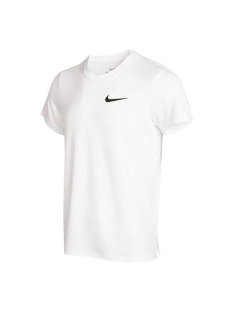 Nike Df Superset Top Ss Athleisure Casual Sports Running Round Neck Short Sleeve White CZ1220-100