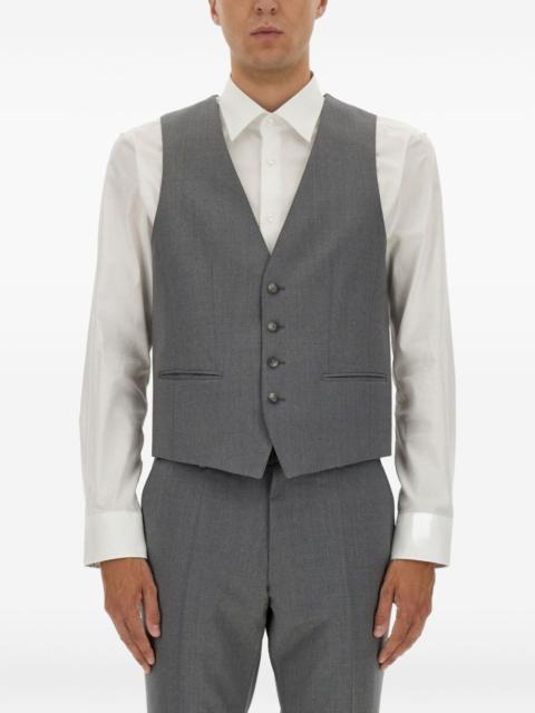 Huge buttoned waistcoat