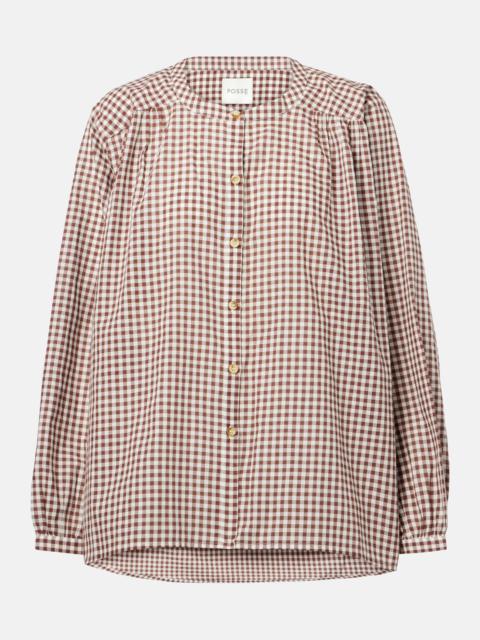Mira gingham cotton shirt