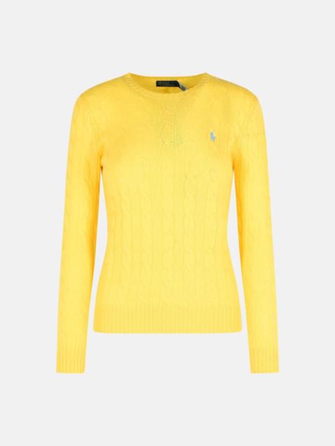 YELLOW CASHMERE BLEND SWEATER