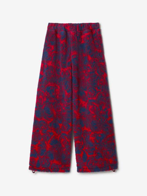Rose Print Fleece Trousers