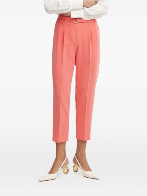 belted pleated trousers