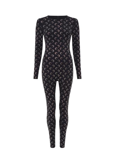 Recycled Moon Strass Jersey Catsuit