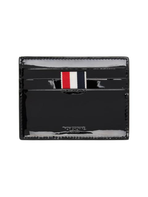 Black Patent 4-Bar Note Compartment Card Holder