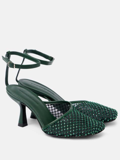 Minette 80 crystal-embellished pumps