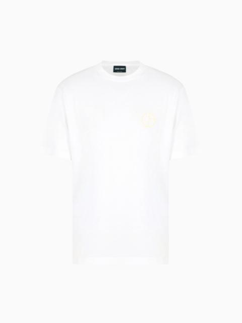 Cotton interlock crew-neck T-shirt