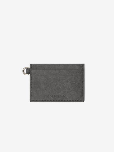 Grey leather card case