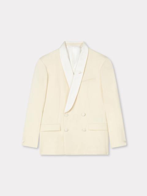 Shawl lapel double breasted jacket in virgin wool