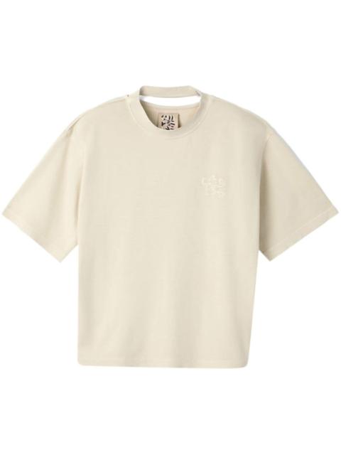 logo-embroidered cotton T-shirt