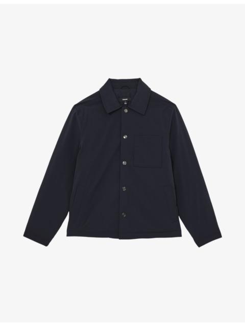 Parker Patch-Pocket Stretch-Nylon Overshirt