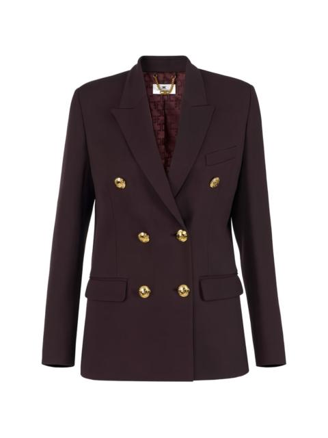 double-breasted button blazer