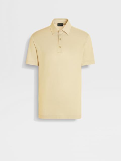 PASTEL YELLOW VELLUS AUREUM POLO SHIRT