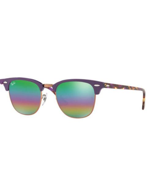 Ray-Ban Oval Flat Sunglasses Matte Shiny Havana/Green Rainbow (RB3016)