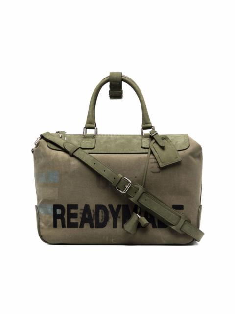 logo-print gym bag