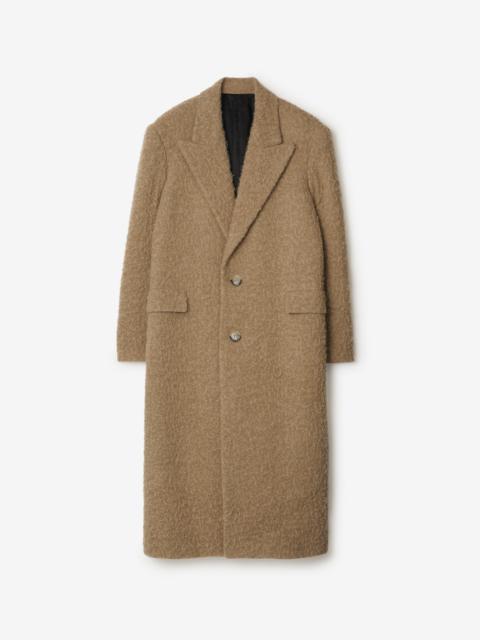Linen Wool Blend Tailored Coat