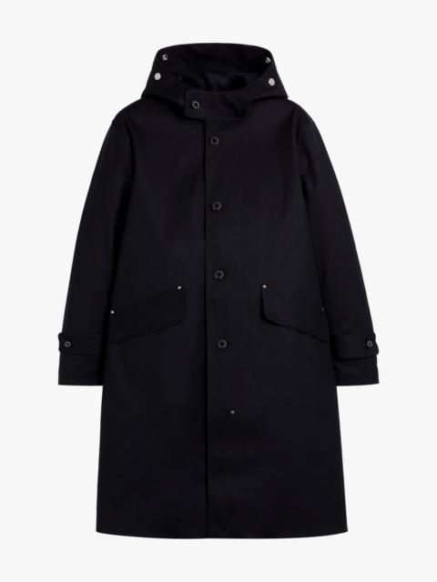 NEW KIRKTON NAVY BONDED WOOL HOODED COAT