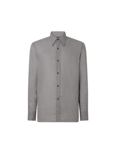 POLKA DOT FLUID FIT SHIRT