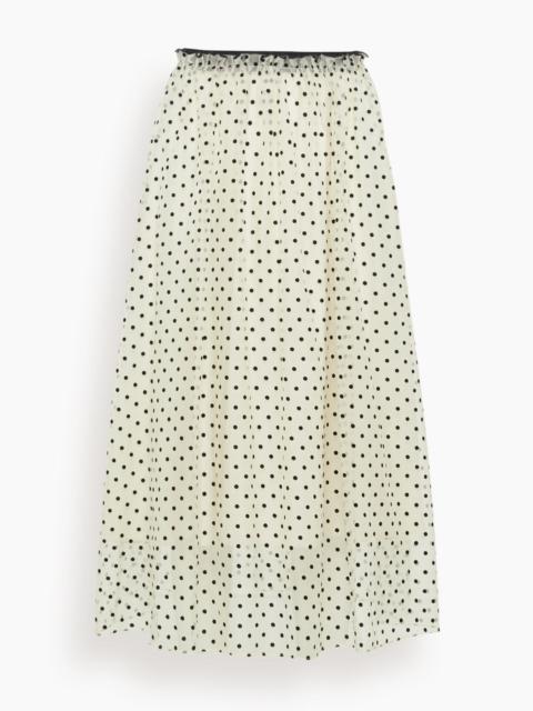Ainsley Skirt in Cream/Black Multi