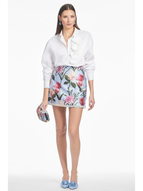 PIPER SKIRT - GLACIAL BLUE BLOSSOMS