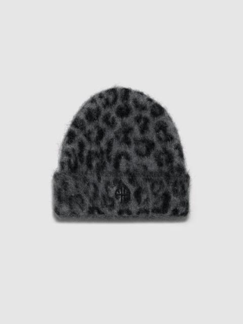 Elia Beanie - Grey Leopard