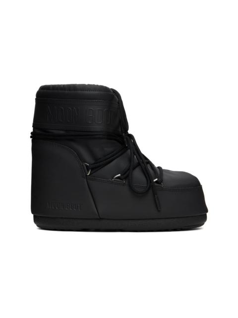 Black Icon Low Rubber Boots