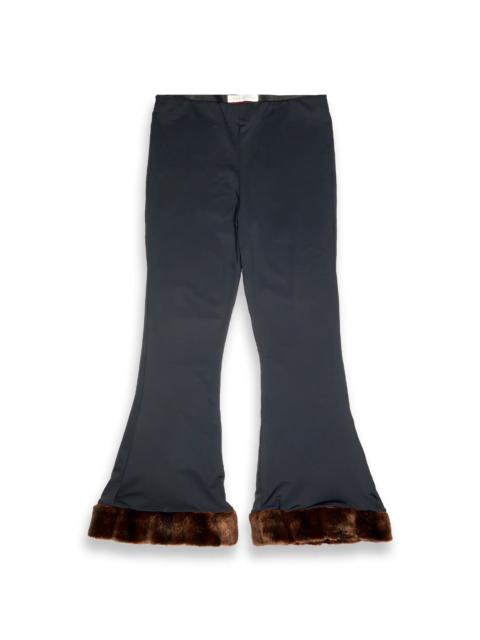 Conner Ives Recycled Spandex And Faux Mink
Trouser Black