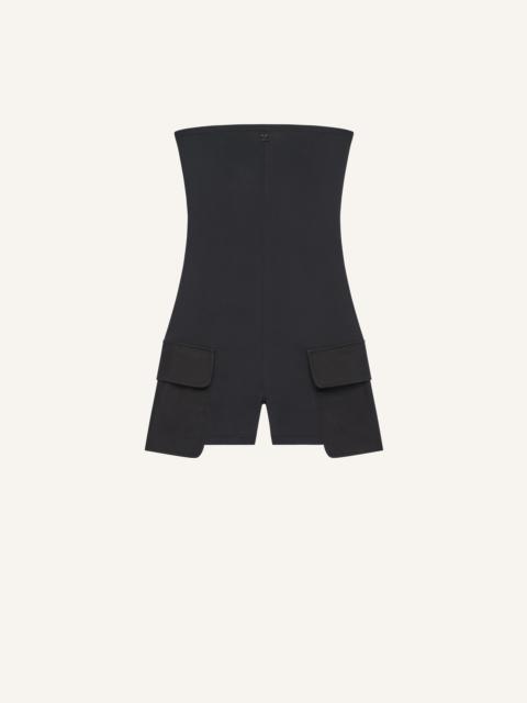 2-POCKET JERSEY BUSTIER OVERALL