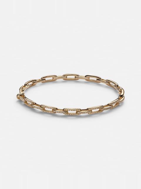 Stax Chain Link 18kt gold bracelet with diamonds