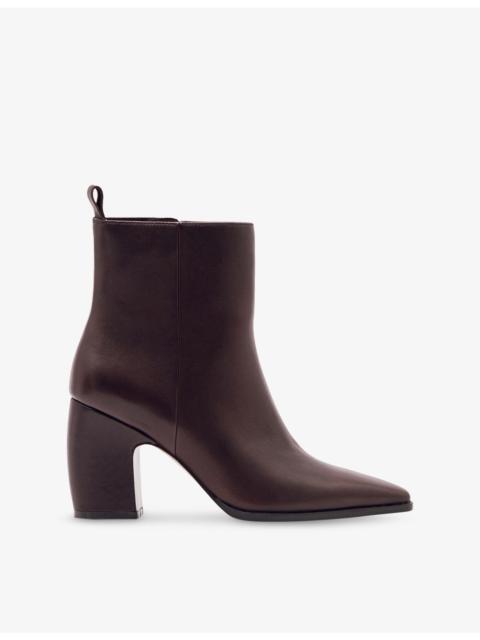 Amy Leather Ankle Boots