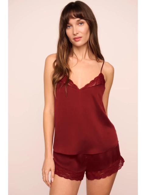 Eberjey x  Lily Aldridge - Washable Silk Lace Cami & Short Set