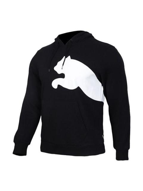 PUMA Logo Knitting Hooded Fleece Black 580566-01