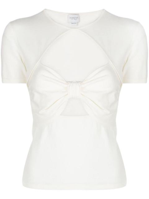 cut-out detailing short-sleeve top