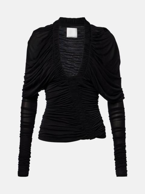 Ruched jersey top