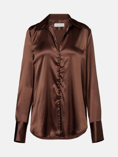 Silk-blend shirt
