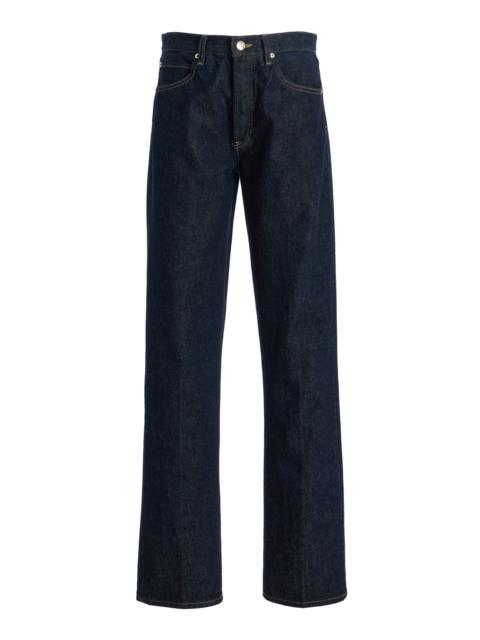 The Vertical High-Rise Straight-Leg Jeans dark wash